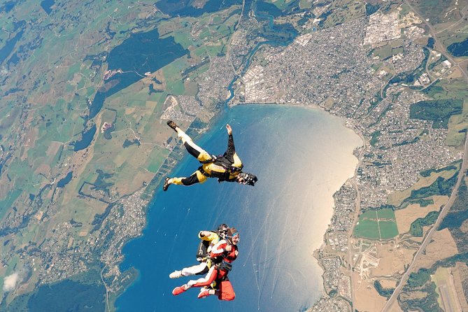 Lake Taupo 12,000-Foot Tandem Skydiving - The safety briefing and getting suited up