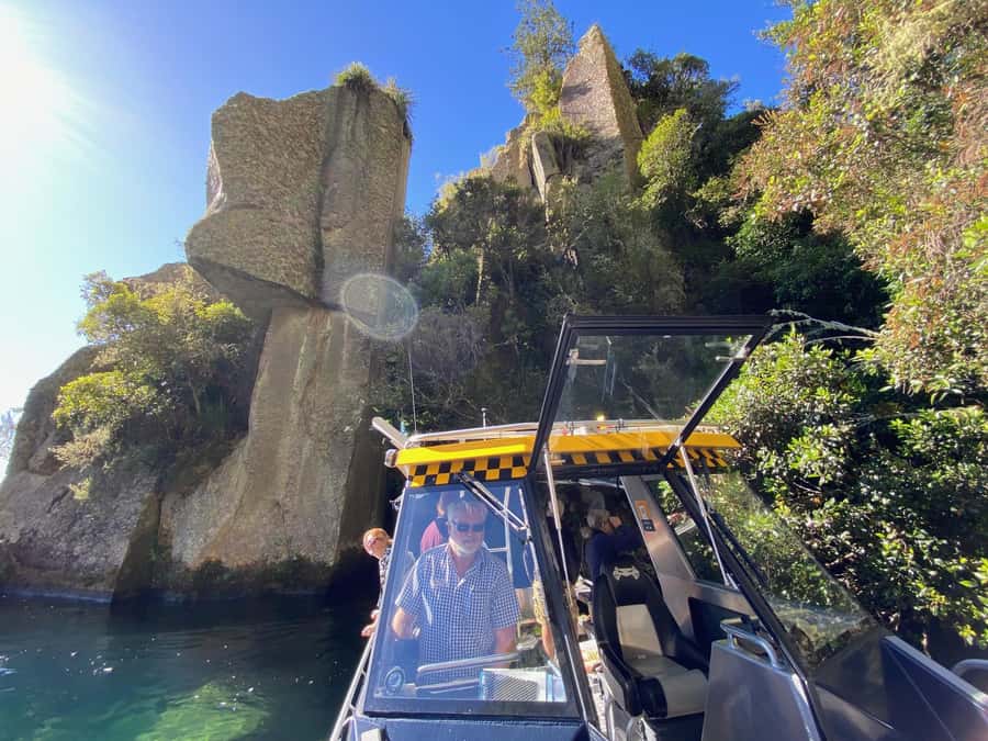 Lake Taupo Explorer Sightseeing Cruise with seasonal swim - Setting out from Kinloch Marina