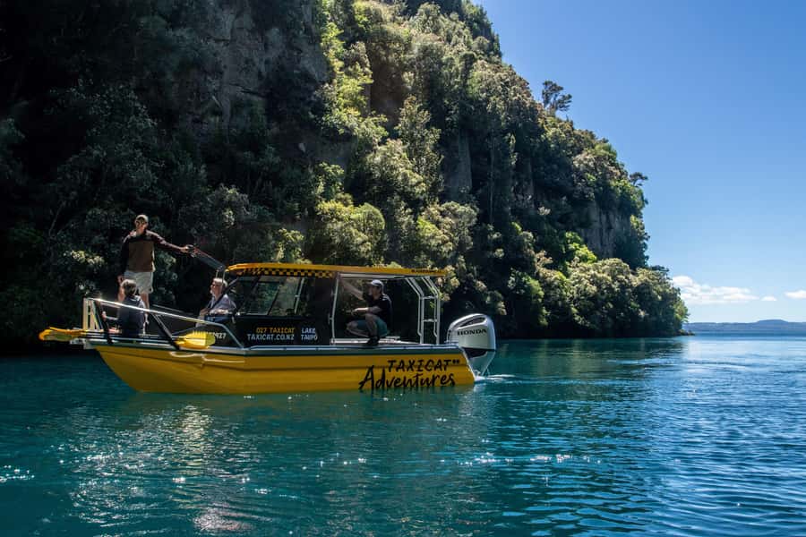 Lake Taupo Explorer Sightseeing Cruise with seasonal swim - Otupoto and Tutaewaeroa Waterfalls