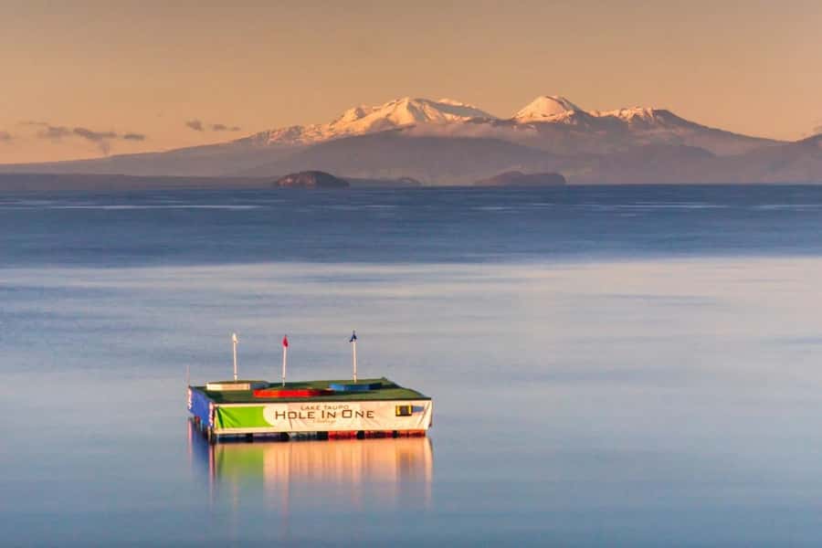 Lake Taupo: Hole in One Golf or Ball Blaster Challenge - Three holes, three chances, one floating target