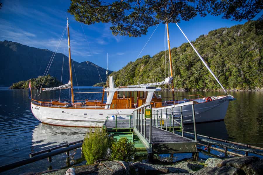 Lake Te Anau: 3-Hour Boat Cruise with Guided Walk - Returning under sail