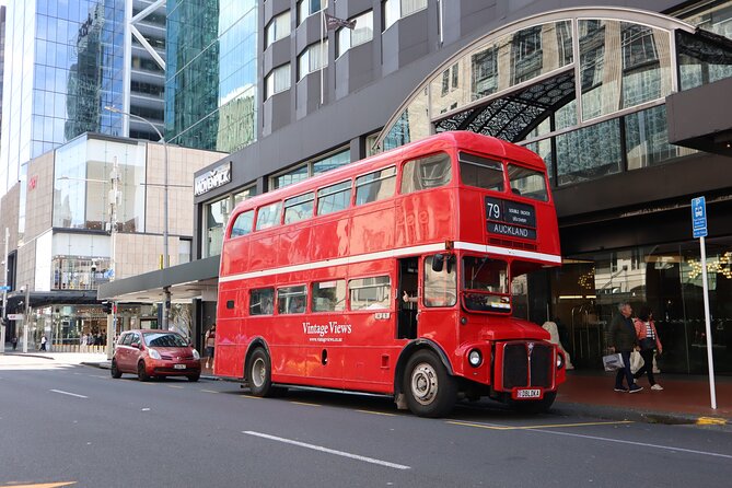 London Routemaster Double Decker Auckland Discovery - Britomart Queens Arcade to Auckland’s Waterfront