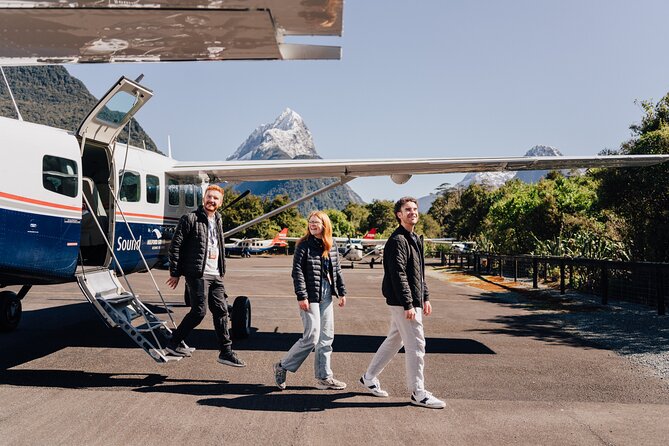 Milford Sound Cruise with Round-Trip Flights from Queenstown - Taking off over Fiordland National Park