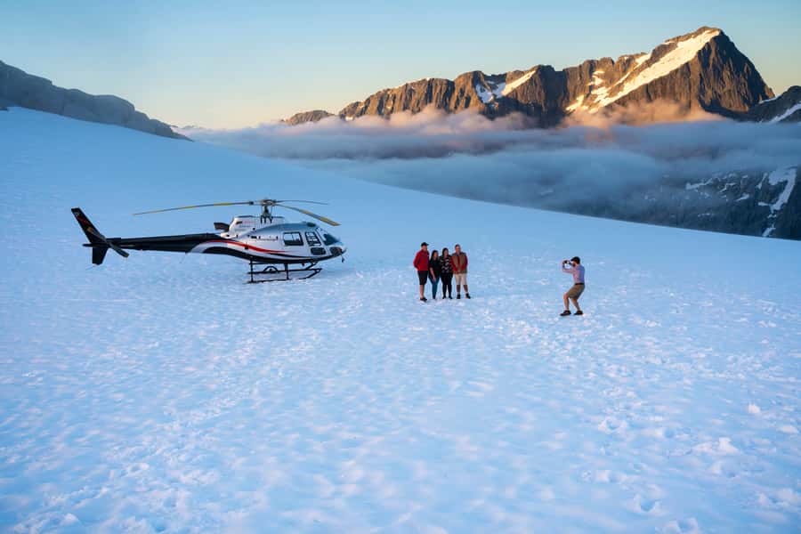 Milford Sound: Helicopter Flight with Glacier Landing - Forests, alpine lakes, and the Tasman Sea