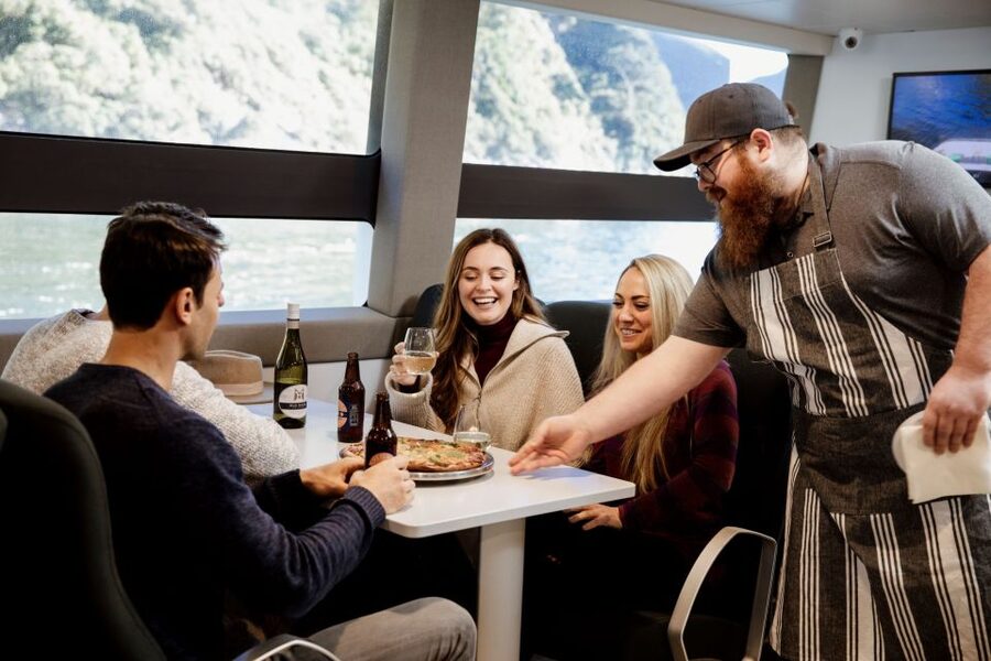 Milford Sound: Nature Cruise on a Modern Catamaran - Waterfalls, spray, and changing weather