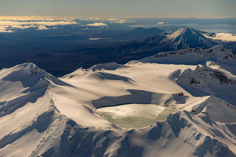 Mount Ruapehu Scenic Flight from Tauranga - Taking off beside Mauao in Tauranga