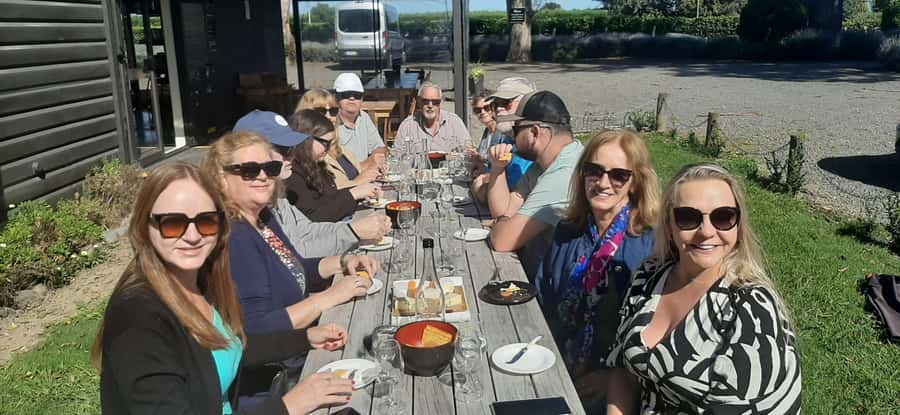 Napier: Afternoon Winery Tour Tasting at 3 Great Wineries - Trinity Hill pairs wine with cheese