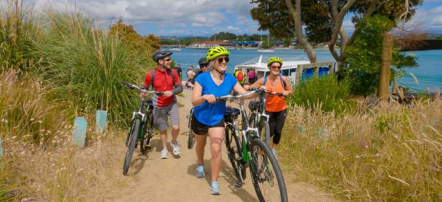 Nelson to Mapua: Full-Day Cycling Self-Guided Adventure - The Mapua Ferry and Arrival at Mapua Wharf