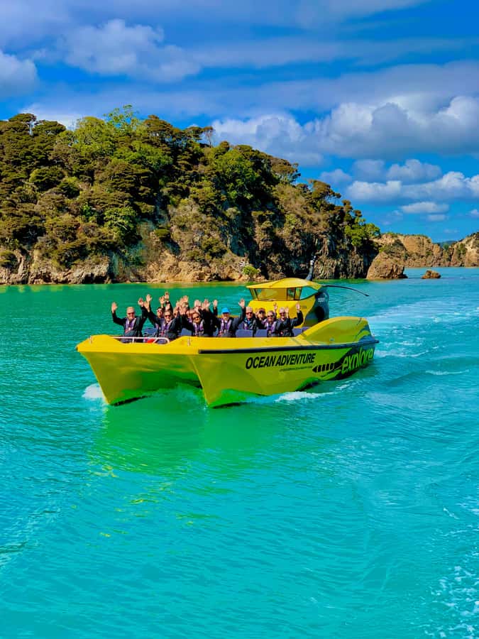 Paihia: Hole in the Rock Fast Boat Ocean Adventure - Cathedral Cave and the close-up view