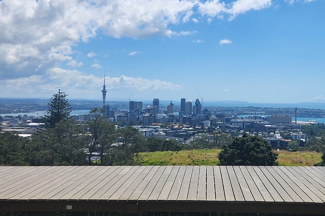 Private Auckland best Spots + Piha beach and rainforest day Tour - Mission Bay: lunch beside the water