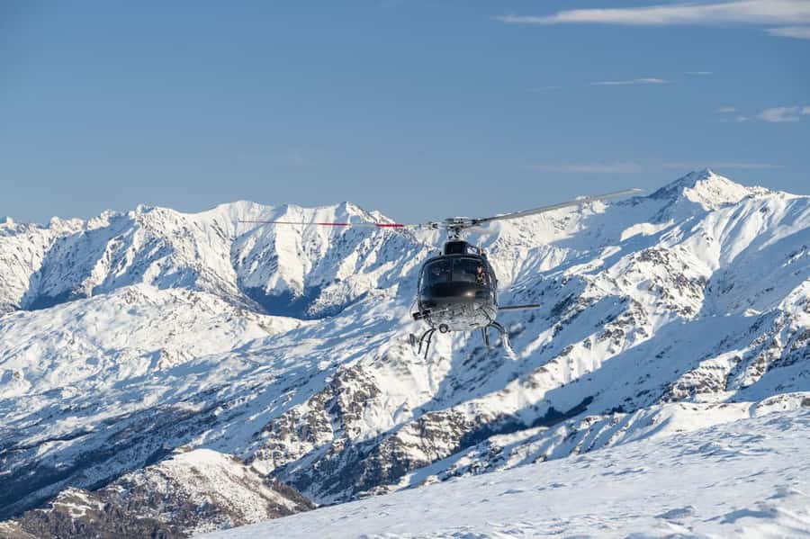 Queenstown Helicopter Flight with Snow Landing | 30 mins - Taking off over Queenstown and Lake Whakatipu