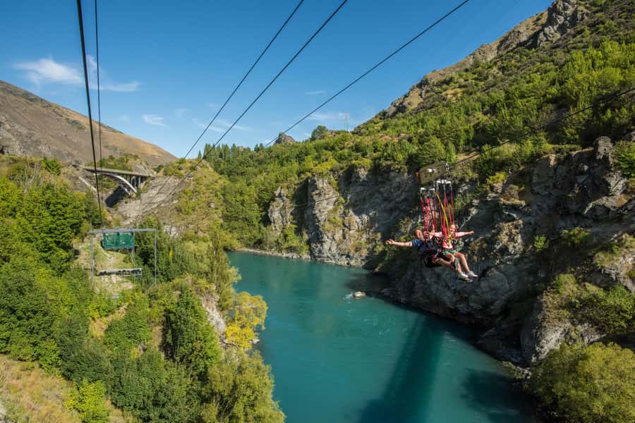 Queenstown: Kawarau Zipride! (3 Lines - Family Fun) - The Views Are Part of the Value