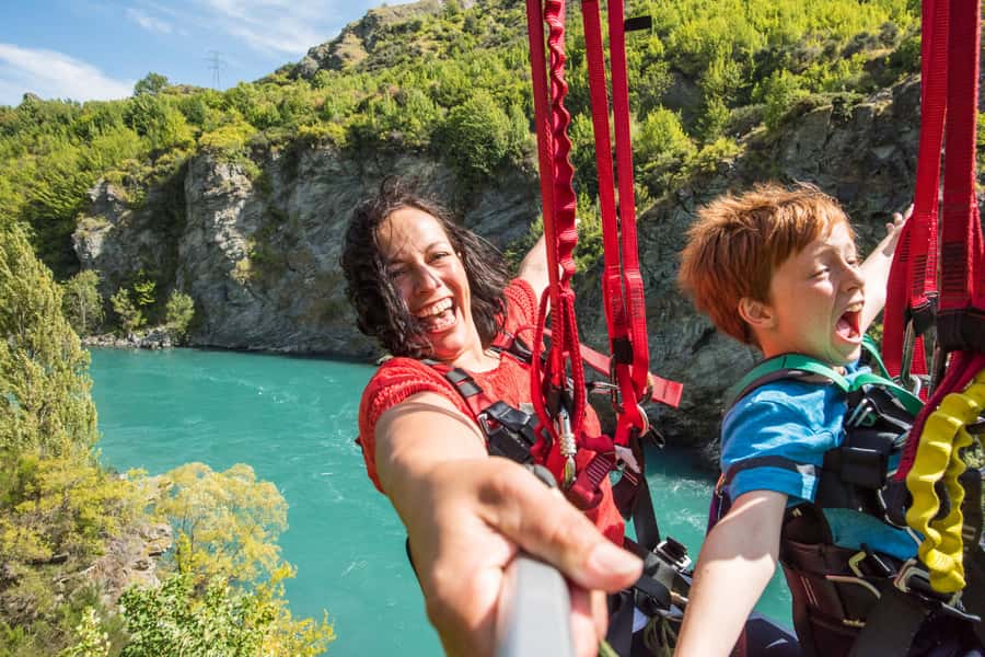 Queenstown: Kawarau Zipride! (3 Lines - Family Fun) - Three Zip Lines Above the Kawarau River