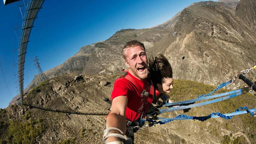 Queenstown: Nevis Canyon Swing - 70m Free-Fall! - The 70-metre drop and giant arc