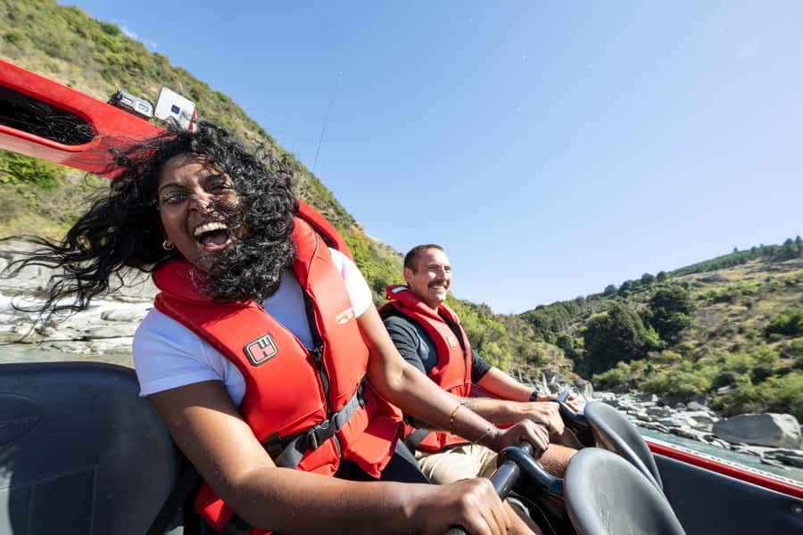 Queenstown: Shotover River Extreme Jet Boat Experience - From Queenstown to the river base