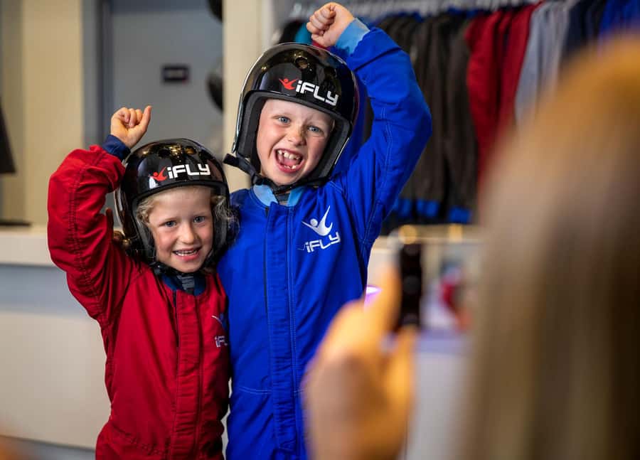 Queenstown: Ticket for 4 Indoor Skydiving Flights - Getting fitted for the flight gear