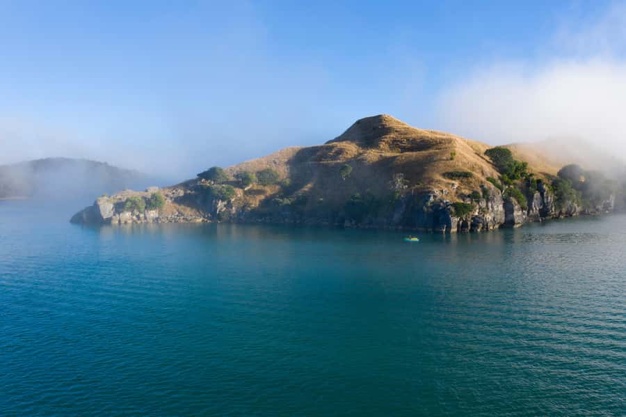 Raglan: Scenic Harbour Sunset Cruise - The first stretch through Whaingaroa Harbour