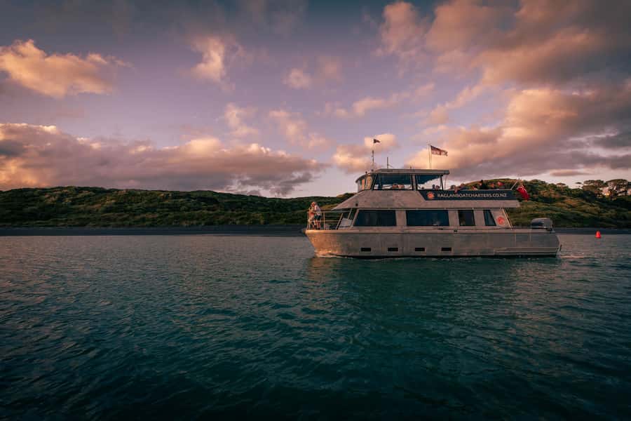 Raglan: Scenic Harbour Sunset Cruise - Māori pā sites and local stories