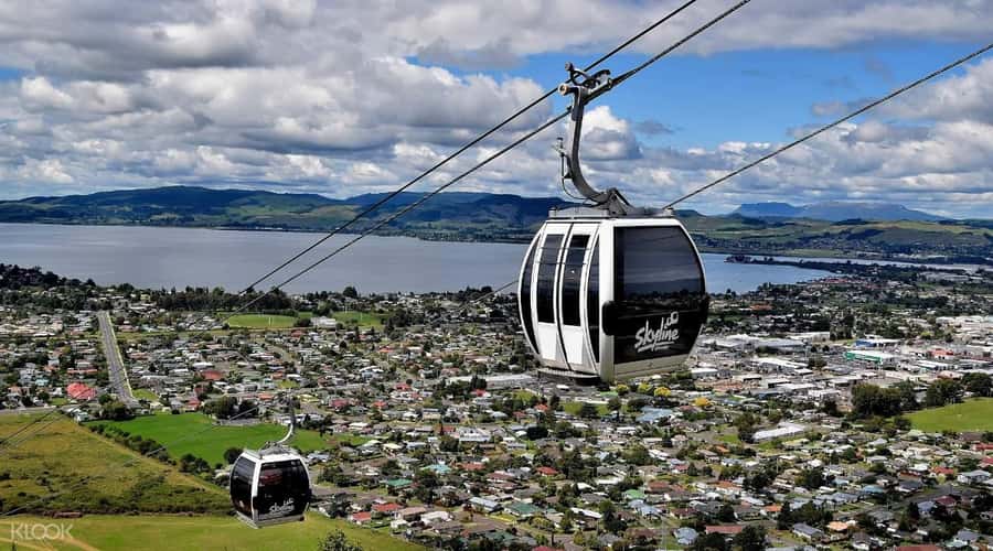 Rotorua Adventures Private Tour - Skyline Gondola trades farm fields for wide Rotorua views