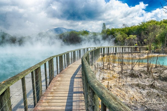 Rotorua Full Day Private Tour from Auckland - Walking through Whakarewarewa’s hot ground