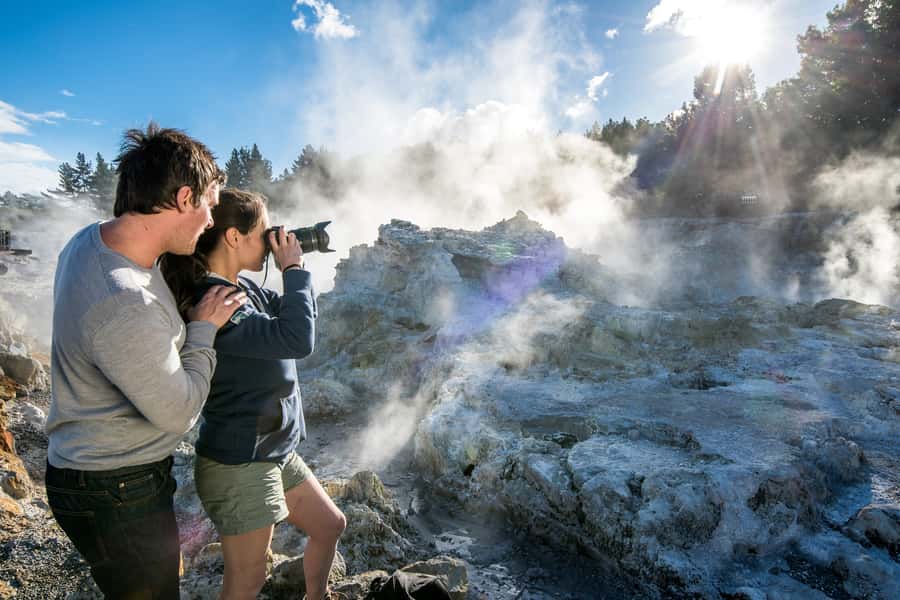 Rotorua: Hell's Gate Outdoor Mud Spa & Guided Walk - Sulphur spas, cooling water, and the final rinse