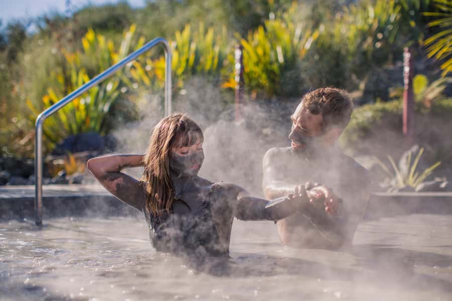Rotorua: Hells Gate Outdoor Mud Bath & Spa Experience - The sulphur pools are the relaxed second act