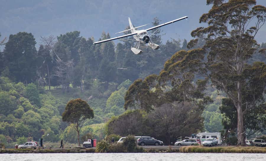 Rotorua: Scenic Flight over Mt Tarawera & Waimangu Valley - The return over Rotorua City and Pohutu Geyser