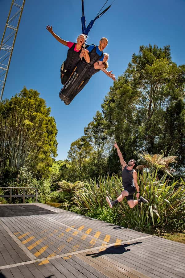 Rotorua: Velocity Valley - Four Ride Pass - Shweeb Racer: pedal above the ground