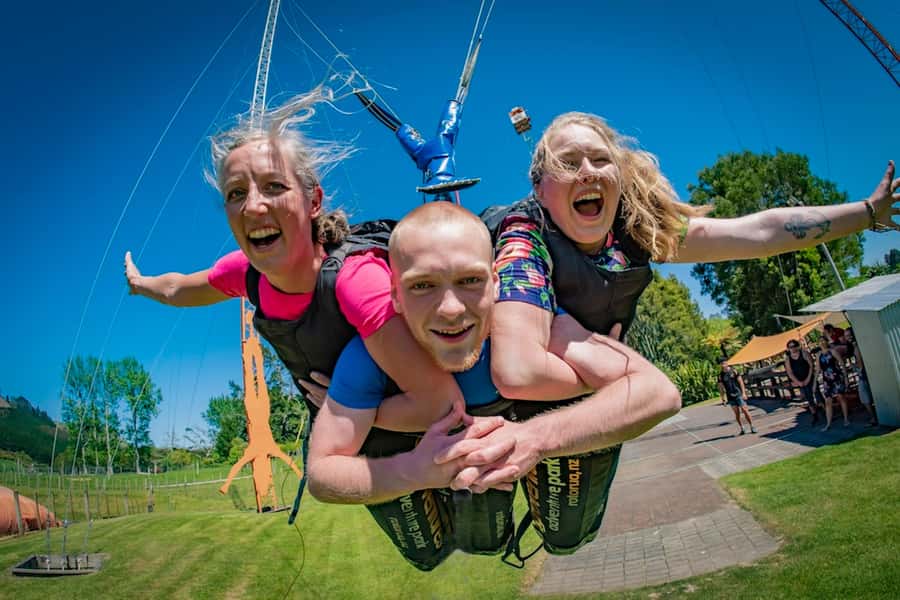 Rotorua: Velocity Valley - One Ride Pass - Swoop: a 40-meter drop on your own command