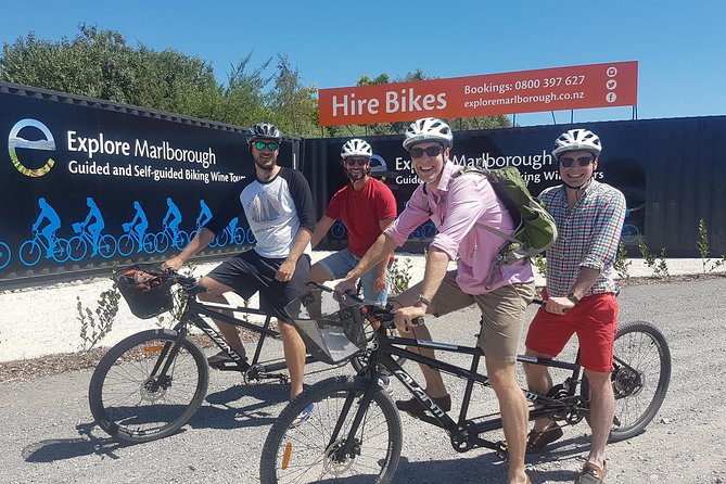 Self-Guided Biking Wine Tour (full day) in the Marlborough Region. - Getting set up at The Vines Village