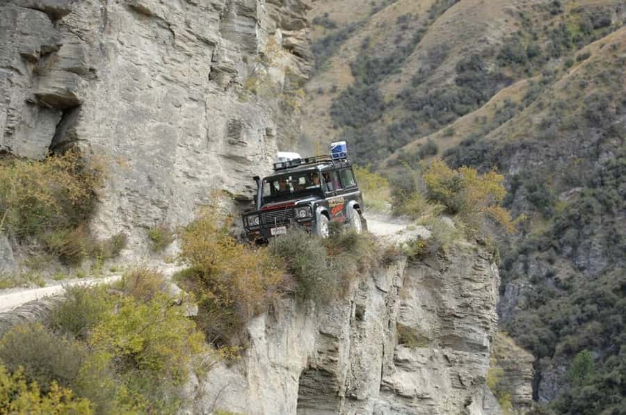Skippers Canyon 4WD Heritage Tour from Queenstown - The cliff road and its nervous-making views