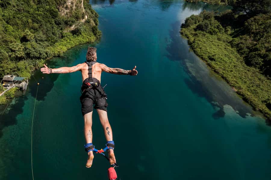 Taupō: AJ Hackett Taupō Bungy - NZ's Highest Water Touch! - Is $164 Good Value?