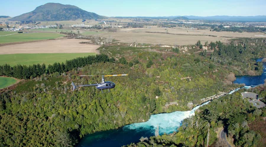 Taupo: Huka Falls Helicopter Ride - Seeing Taupo from a helicopter