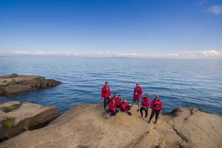 Taupo: Maori Rock Carvings Kayaking Tour - The long paddle across Lake Taupo