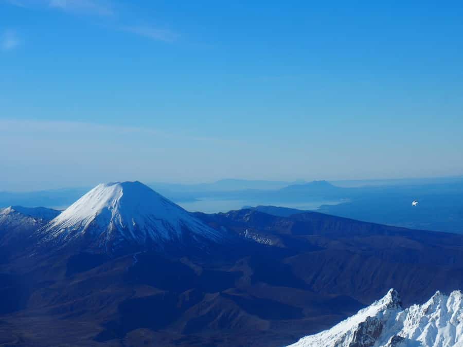 Taupo: Mount Doom Scenic Helicopter Flight - Tama Lakes and Blue Lakes from the air