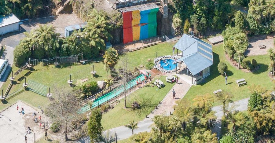 Tauranga: Waimarino Adventure Park Supreme Pass Entry Ticket - Gladiator poles and the low ropes course
