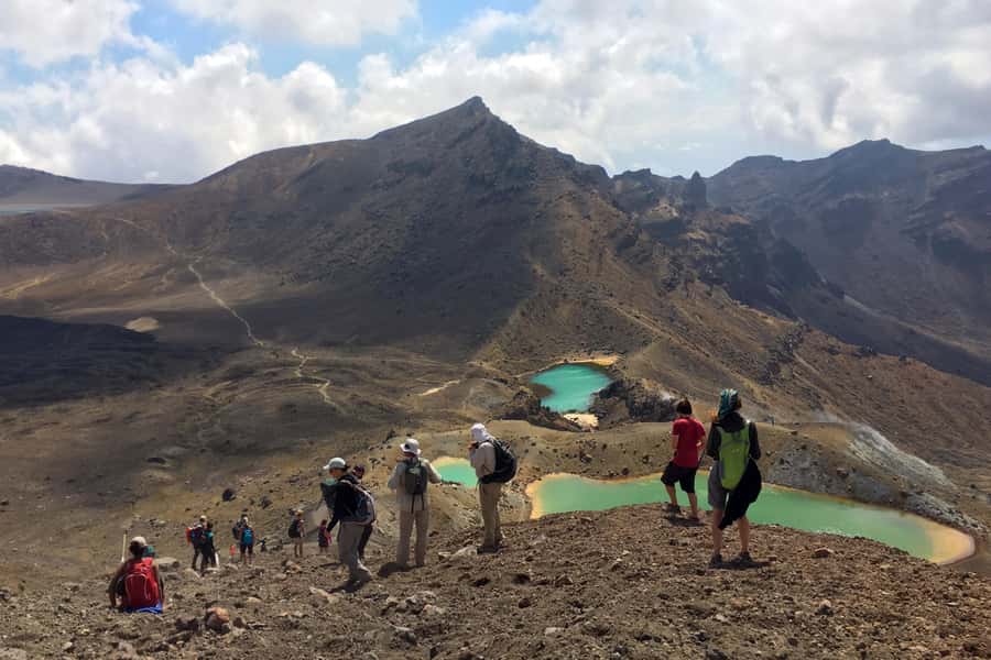 Tongariro Alpine Crossing: Round-Trip Shuttle Service - Mangatepopo: beginning among volcanic forms