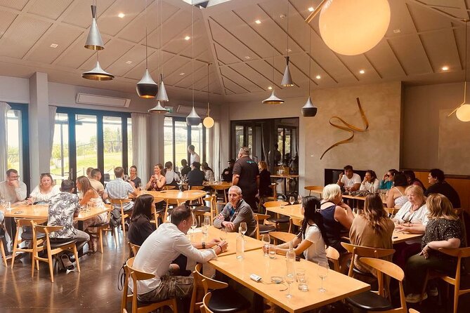 Waiheke Island Wine Tour with Tastings & Gourmet Beachfront Lunch - Three Seven Two and lunch beside Onetangi Beach