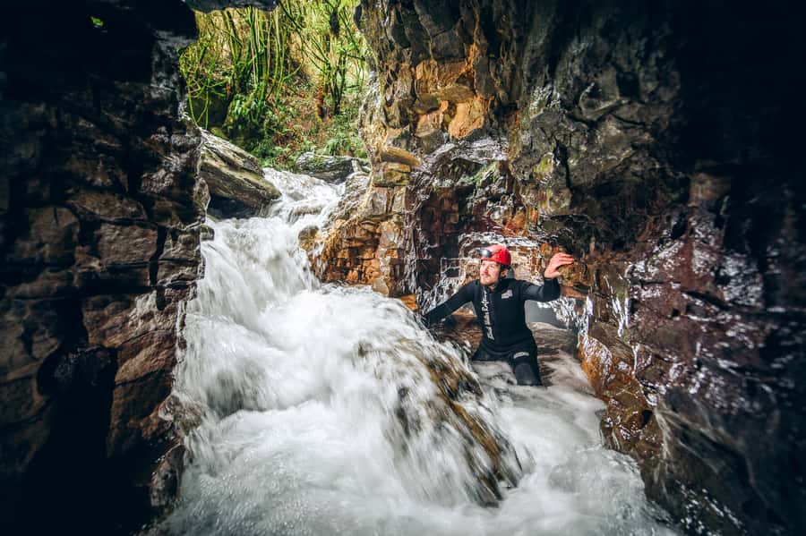 Waitomo Caves Black Abyss Ultimate Caving Experience - Hot soup and a shower at the Long Black Café