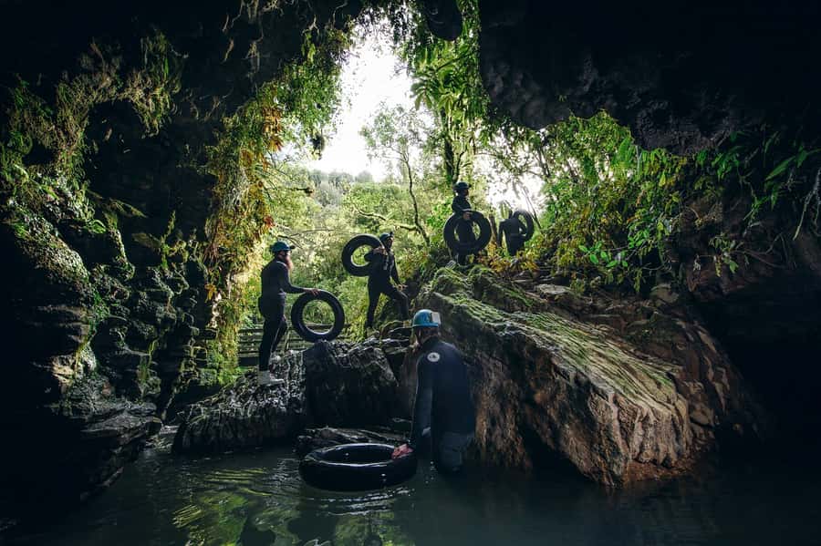 Waitomo Caves: Labyrinth Black Water Rafting Experience - Starting at the Black Water Rafting base near Waitomo