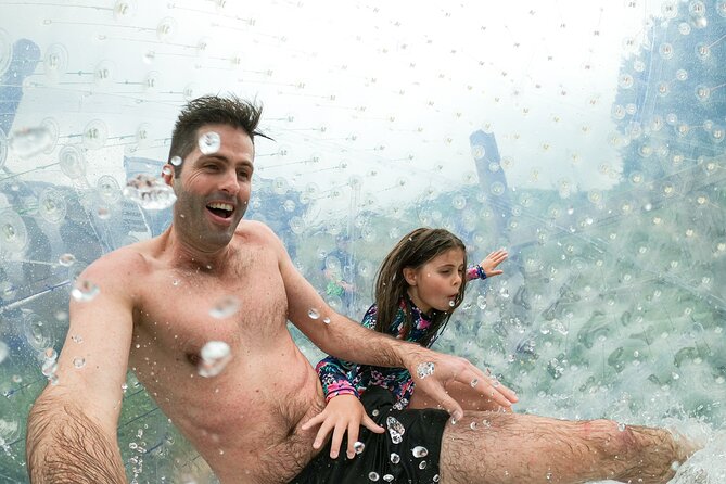 Zorb Inflatable Ball Ride from Mount Ngongotaha in New Zealand - How the two included tracks feel